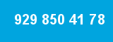 929 850 41 78 929 850 41 78